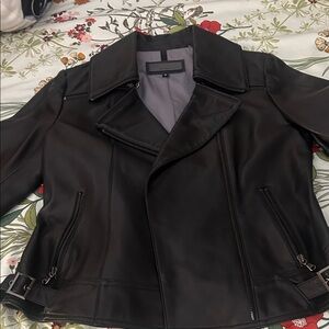 Wilsons black leather jacket